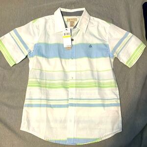 Boys 10/12 Calvin Klein short sleeve button down